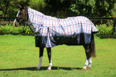 Rainsheet Neck Combo- Blue & Red Check - 0gm fill